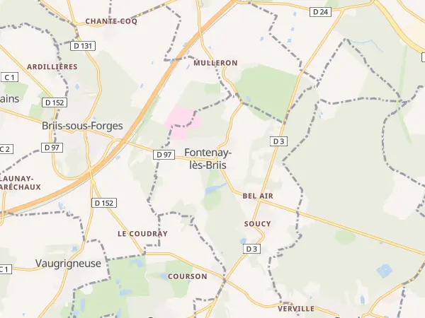 Plan de Fontenay-lès-Briis