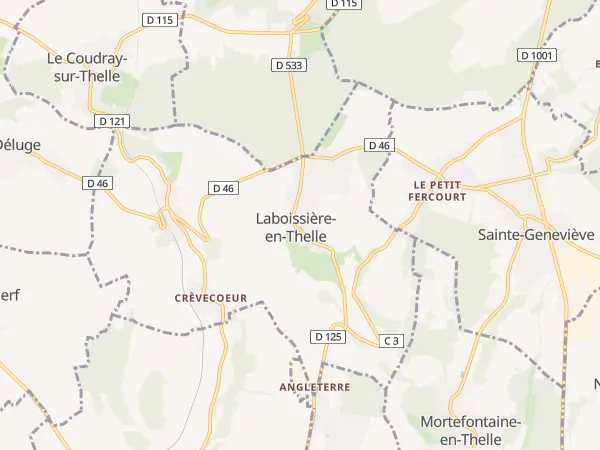 Plan de Laboissière-en-Thelle