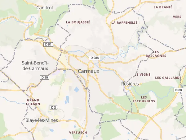 Plan de Carmaux