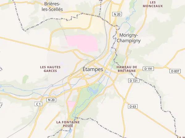 Plan de Étampes