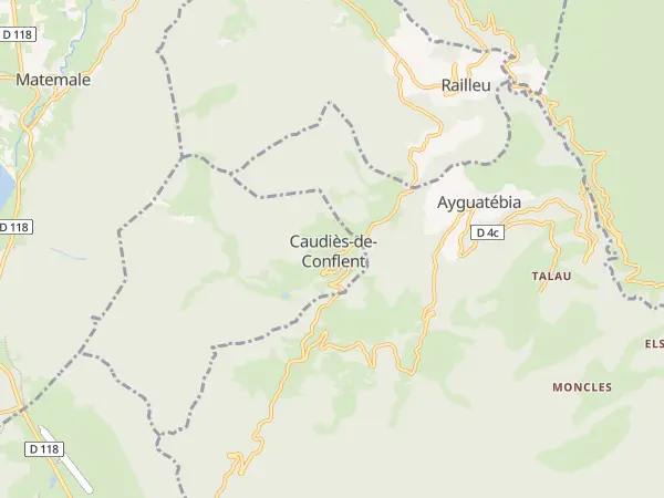 Plan de Caudiès-de-Conflent