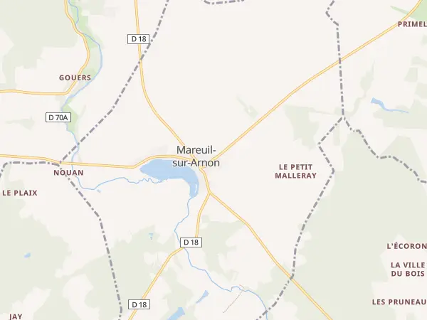 Plan de Mareuil-sur-Arnon