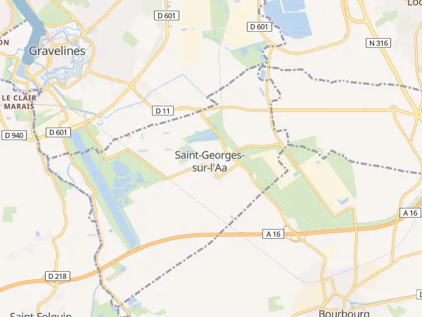 Plan de Saint-Georges-sur-l’Aa