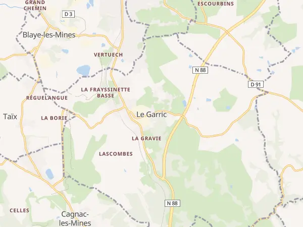 Plan du Garric