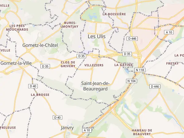 Plan de Saint-Jean-de-Beauregard