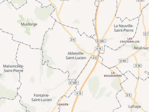 Plan de Abbeville-Saint-Lucien