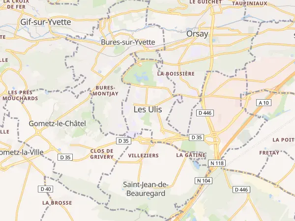 Plan des Ulis