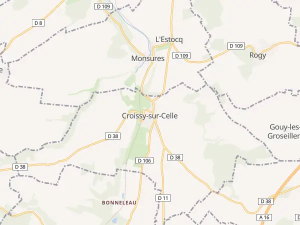Plan de Croissy-sur-Celle