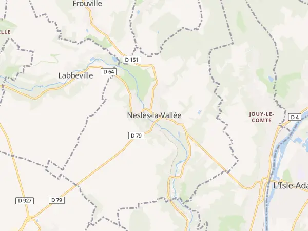 Plan de Nesles-la-Vallée