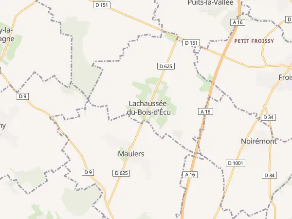 Plan de Lachaussée-du-Bois-d’Écu