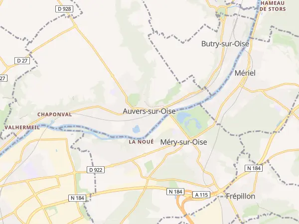 Plan de Auvers-sur-Oise