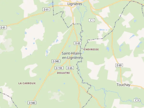 Plan de Saint-Hilaire-en-Lignières
