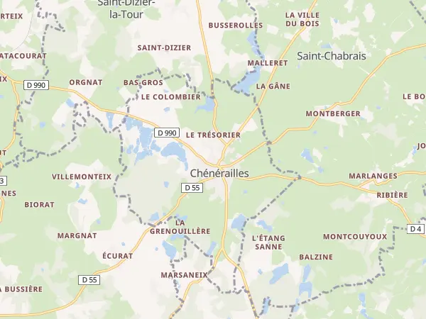 Plan de Chénérailles
