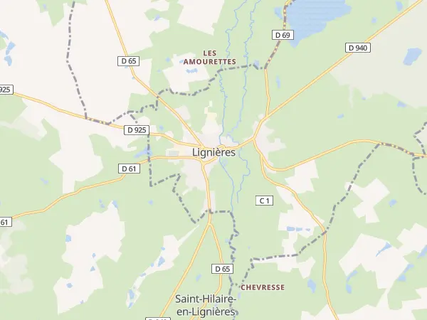 Plan de Lignières