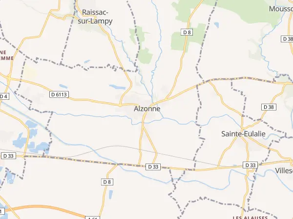 Plan de Alzonne