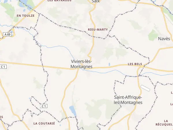 Plan de Viviers-lès-Montagnes