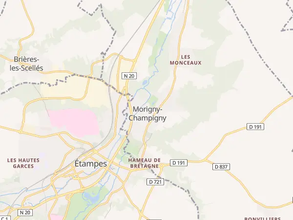 Plan de Morigny-Champigny