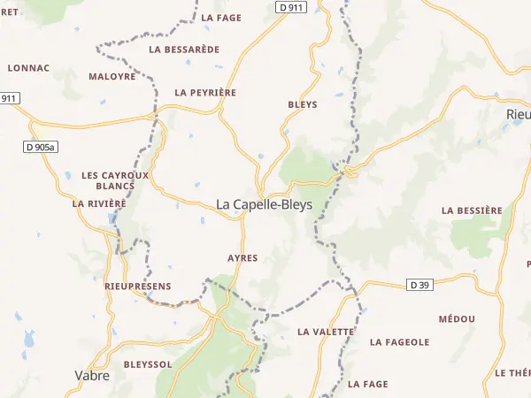 Plan de La Capelle-Bleys