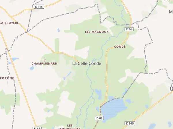 Plan de La Celle-Condé