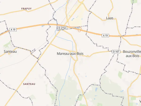Plan de Mareau-aux-Bois