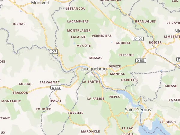 Plan de Laroquebrou