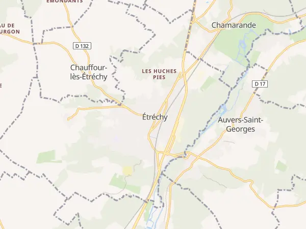 Plan de Étréchy