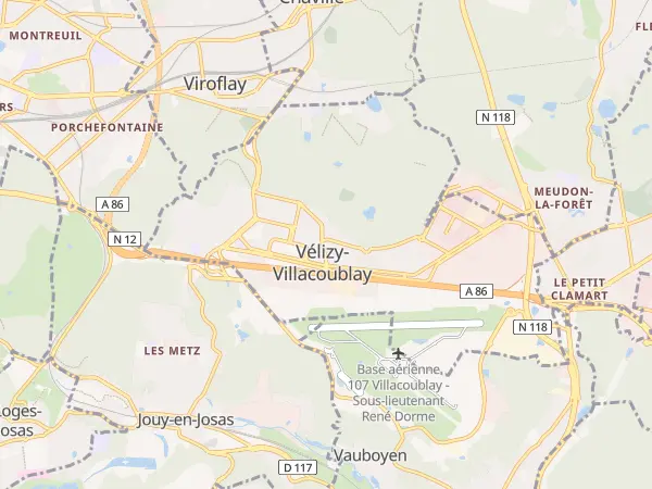 Plan de Vélizy-Villacoublay