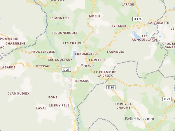 Plan de Sornac