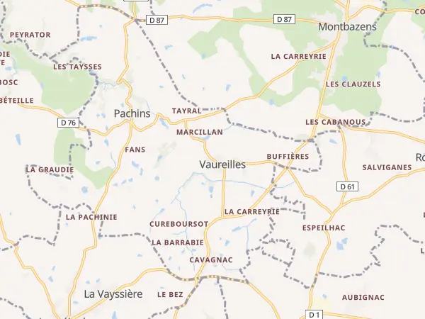 Plan de Vaureilles