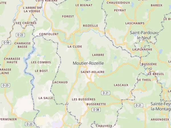 Plan de Moutier-Rozeille