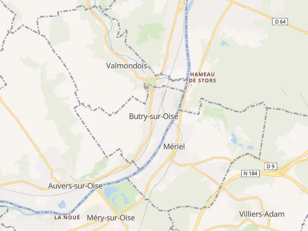 Plan de Butry-sur-Oise