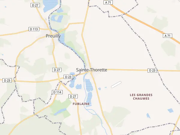 Plan de Sainte-Thorette