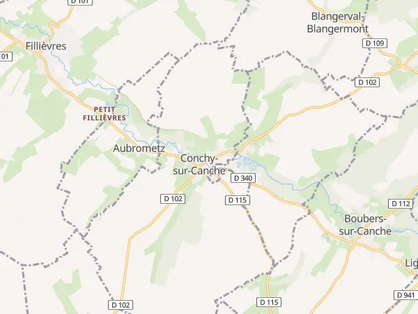 Plan de Conchy-sur-Canche