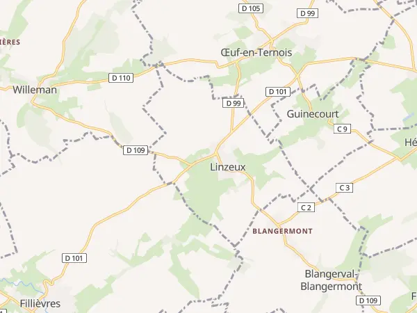 Plan de Linzeux