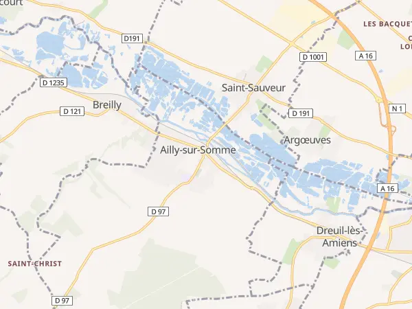 Plan de Ailly-sur-Somme