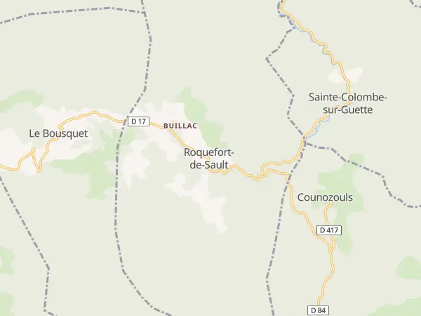Plan de Roquefort-de-Sault