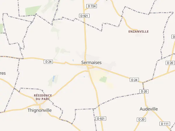 Plan de Sermaises