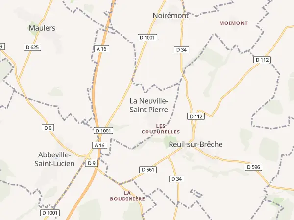 Plan de La Neuville-Saint-Pierre