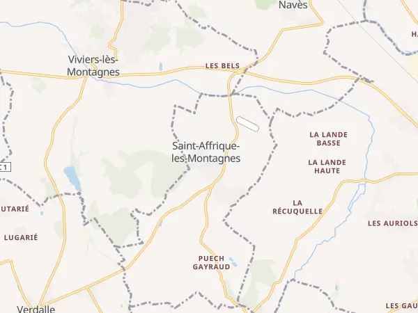 Plan de Saint-Affrique-les-Montagnes