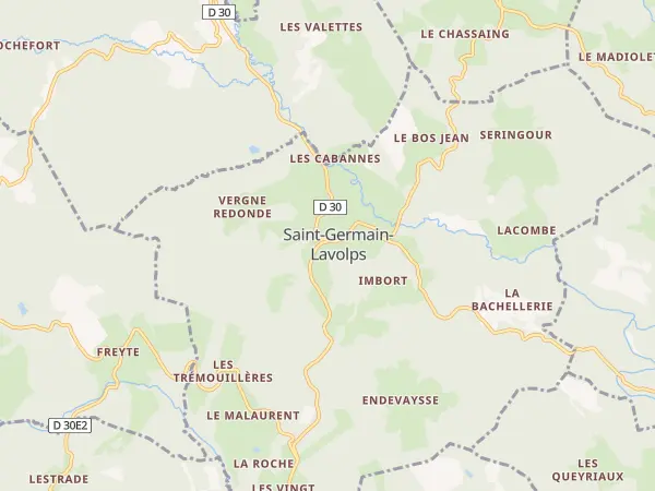 Plan de Saint-Germain-Lavolps