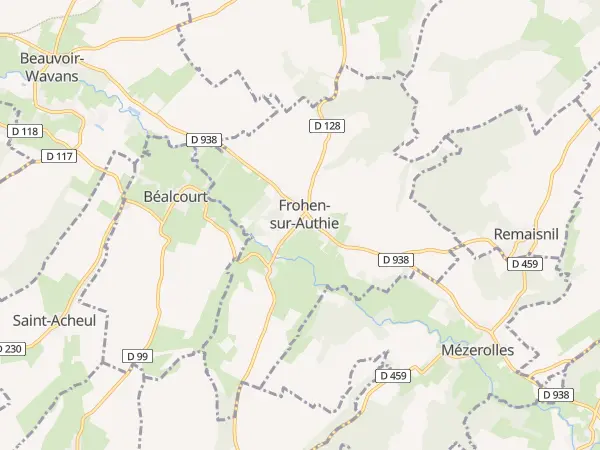 Plan de Frohen-sur-Authie