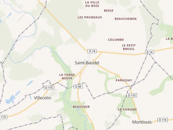 Plan de Saint-Baudel