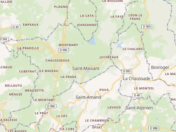Plan de Saint-Maixant