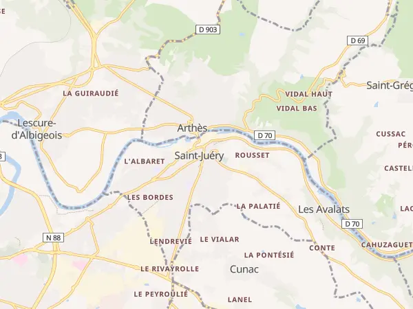 Plan de Saint-Juéry