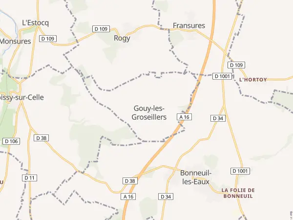 Plan de Gouy-les-Groseillers
