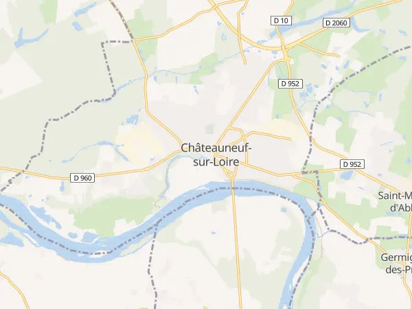 Plan de Châteauneuf-sur-Loire