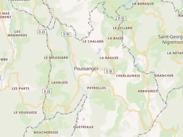 Plan de Poussanges