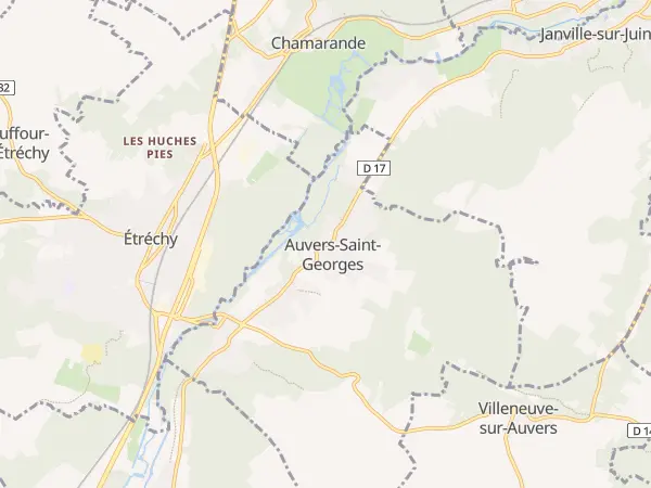 Plan de Auvers-Saint-Georges