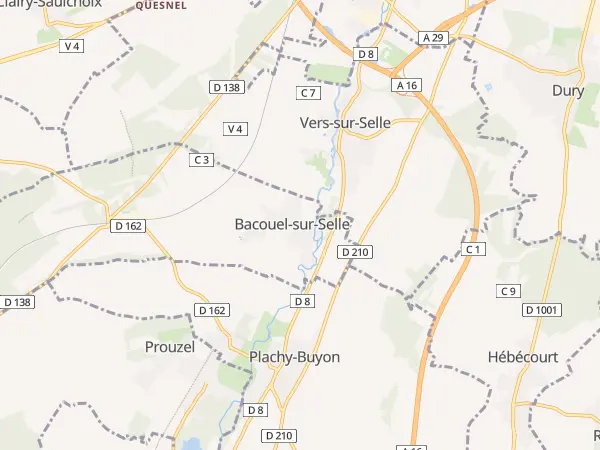 Plan de Bacouel-sur-Selle