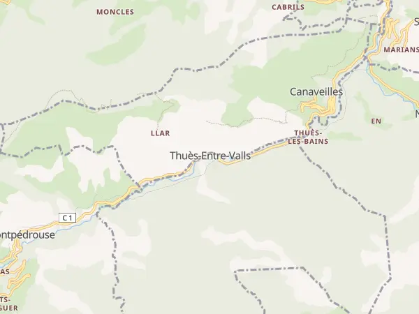 Plan de Thuès-Entre-Valls